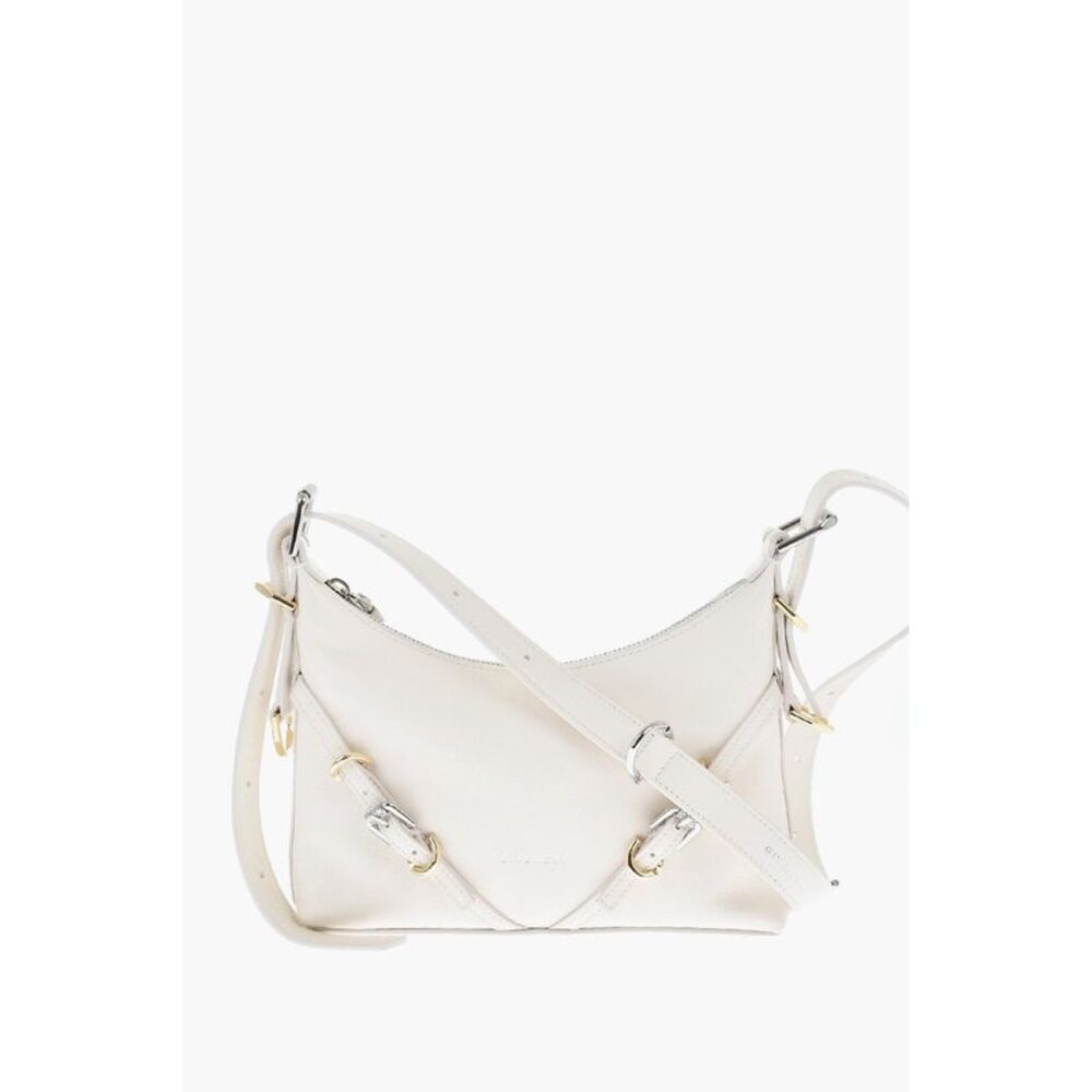 Hobo Bag VOYOU in Hammered Leather with Removable Shoulder Strap - Picture 2 of 5